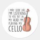 Search for cello player stickers Cellist