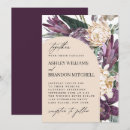 Recherche de couleur prune invitations Couple