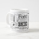 Search for font me mugs Typography