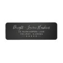 Search for chalk return address labels Black