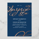 Search for gold 80th birthday invitations Surprise