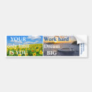 Search for living the dream bumper stickers Motivation