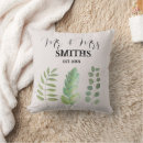 Search for mr and mrs pillows Botanical