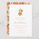 Search for peach bridal shower invitations Botanical