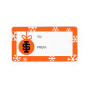 Search for winter sports return address labels Idaho state holiday design