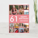 Search for 61st birthday cards Sixty first birthday