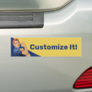 Search for rosie the riveter bumper stickers Retro