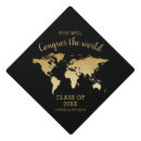Search for map graduation cap toppers Black