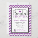 Search for chevron bridal shower invitations White