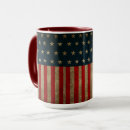 Recherche de drapeau vintage tasses Américain