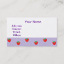 Search for strawberry business cards Sweets
