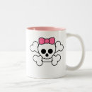 Search for girly skull mugs Bow