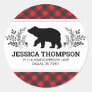 Search for lumberjack plaid stickers Bear