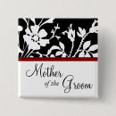 Recherche de mariage rouge et blanc badges Fleurs
