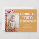 Search for two groovy birthday invitations Boho