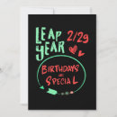 Search for leap birthday invitations Funny