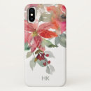 Recherche de poinsettia de noël iphone coques Floral