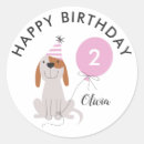 Search for pink dog stickers Puppy