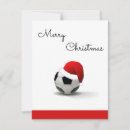 Search for soccer balls christmas cards Red