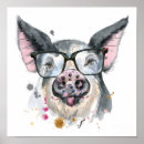Search for pig posters Watercolor