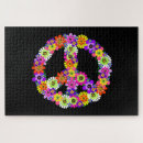 Search for peace sign puzzles Boho