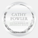 Recherche de round labels Argent