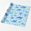 Search for marine wrapping paper Seashells
