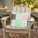 Search for green and burgundy pillows Stripes