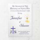 Search for catholic folded wedding programs Bride