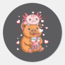 Search for cute axolotl stickers Bubble tea