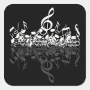 Search for clef notes stickers Black and white