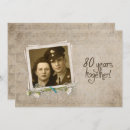 Search for 80th anniversary invitations Vintage