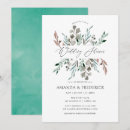 Search for winter shower wedding invitations Greenery