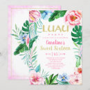 Recherche de luau hawaïen 16ans anniversaire invitations Floral