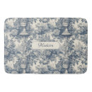 Search for blue toile bath mats Vintage