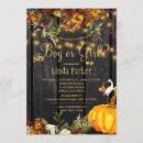Search for wood gender reveal invitations Pumpkin