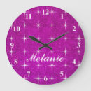 Search for pink glitter clocks Girl