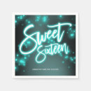 Search for dark teal napkins Dinner sweet 16