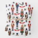 Search for dark blue christmas wrapping paper Nutcracker