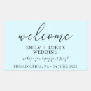 Search for light blue wedding stickers Unique