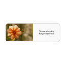 Search for flower photo return address labels Dahlia