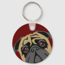 Search for pug keychains Illustration