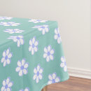 Search for light blue and white tablecloths Floral