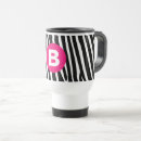 Search for monogram zebra mugs Black and white