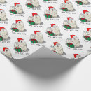 Search for funny dog wrapping paper Santa