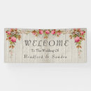Search for bride and groom name banners Welcome