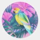 Recherche de perroquet tropical autocollants Floral