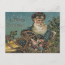 Search for old car christmas cards Santa claus