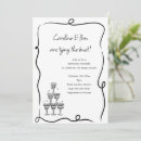 Search for couples bridal shower invitations Black and white