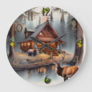 Search for log cabin clocks Forest